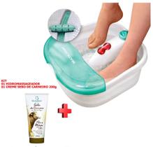 Hidromassageador Bacia Foot Spa Terapia Para Os Pés com Infravermelho + Creme Sebo De Carneiro