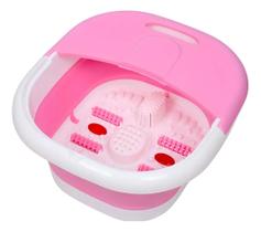 Hidromassageador Balde De Aguá E Aquecimento Manicure Bacia