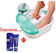 Hidromassageador Elétrico Para Pés Molho Spa Salão Relax + Pomada Massageadora