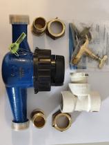 Hidrômetro Multijato 1'' DN 25 x 7m³ com kit conexões.