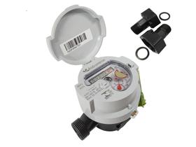 Hidrômetro Unijato 1/2" (DN15) 3m³/h - QN 1,5m³/h + Conexões Hidrômetro Unijato 1/2" (DN15) 3m³/h - QN 1,5m³/h + Conexões