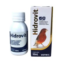 Hidrovit 50Ml Suplemento Aves Suínos Vetnil Original