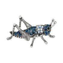 High-end requintado strass inseto gafanhoto broche acessórios de roupas pinos jóias