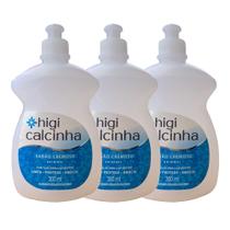 Higi Calcinha Sabão Cremoso Aloe Vera pH Neutro Daxx Kit com 3 Unidades de 300ml