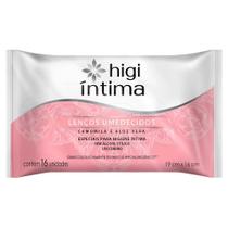 Higi Mulher Íntima Lenços Umedecidos Camomila e Aloe Vera 16un