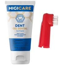 Higicare Dent - Gel Dental que promove a Redução da placa bacteriana em Cães (50g) + Dedeira Vermelha - Centagro / Chalesco