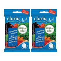 Higienizador de Alimentos Orgânicos Clorin Salad 40 Pastilhas com NF