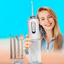 Higienizador Dental Bivolt Com Jato Potente E 4 Bicos Diferentes