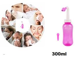Higienizador Ducha Nasal Lavador Sinusite 300ml - ROSA