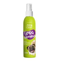 Higienizador Limpa Dobrinhas Spray Sem Perfume Cães E Gatos 120ml Pet Clean