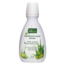 Higienizante Bucal Natural (Aloe Vera, Romã, Hortelã Graúda) s/ Álcool e Flúor 250ml - LiveAloe