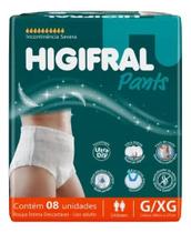 Higifral Pants 8 unidades G/XG fralda geriatrica