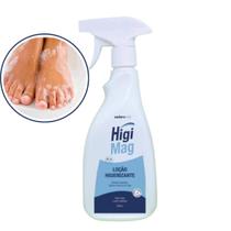 Higimag Loção Spray Limpeza Higienizante Higienizadora Pés Mãos Unhas Emoliente Hidratante Desodorante 500ml Nobrevié