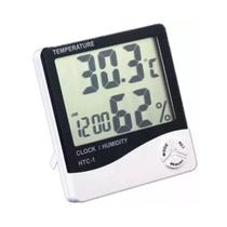 Higrômetro Digital Relógio De Temperatura E Umidade - SDS