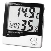 Higrometro Relógio Digital Medidor Mesa Temperatura (56192) - Braslu