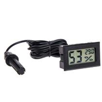 Higrômetro Termômetro Digital Sensor Externo Medidor Umidade - terrestre pets Higrômetro Termômetro Digital Sensor Externo Medidor Umidade - terrestre pets