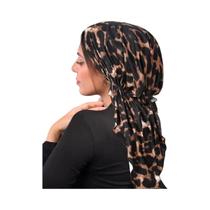 Hijab Com Estampa Floral Para O Ramadan, Turbante Macio E Elástico Com Cauda Longa, Acessório De