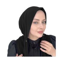 Hijab De Cobertura Total Com Fecho Para Mulheres Muçulmanas, Pronto Para Usar, Lenço De Cabeça,