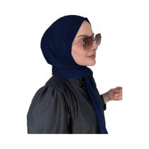 Hijab Instantâneo De Cobertura Total Com Botão Pronto Para Usar Lenço Muçulmano Turbante Para