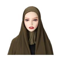 Hijab Instantâneo Feminino - Capa Completa em Chiffon com Boné