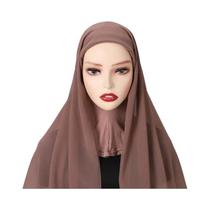 Hijab Instantâneo Feminino - Capa Completa em Chiffon com Boné