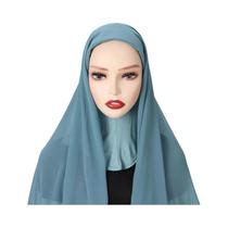 Hijab Instantâneo Feminino - Capa Completa em Chiffon com Boné