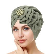 Hijab Muçulmano Floral Em Cor Sólida Com Contas, Lenço De Cabeça Para Mulheres, Moda Do Ramadã,