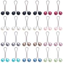 Hijab Pins Joez Wonderful, 24 peças de broche de pérolas para mulheres Hijab Pins Joez Wonderful, 24 peças de broche de pérolas para mulheres
