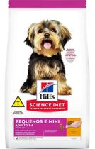 Hills ração science diet cães adultos pequenas mini 2.04kg