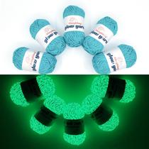Hilo Bulingbuling Brilla en la Oscuridad Paquete de 5, 260g, 273yd, Azul Hielo