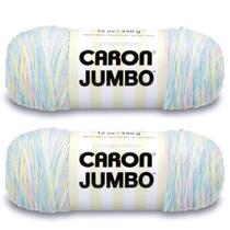 Hilo Caron Jumbo Prints Baby Rainbow Paquete de 2, 340 g, Acrílico Hilo Caron Jumbo Prints Baby Rainbow Paquete de 2, 340 g, Acrílico
