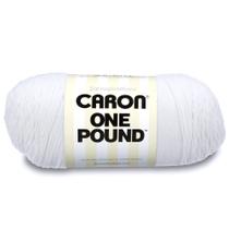 Hilo Caron One Pound 454g Acrílico Blanco Mediano 4