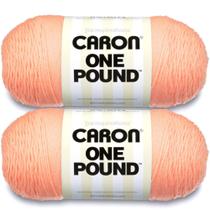Hilo Caron One Pound Durazno 454g Acrílico 4 Medio 812 Yardas