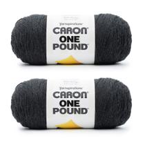 Hilo Caron One Pound Mezcla Gris Oscuro Acrílico 453g 4 Worsted
