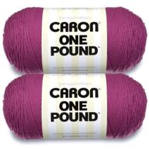 Hilo Caron One Pound Morado Paquete de 2 454g Acrílico 4 Medio Hilo Caron One Pound Morado Paquete de 2 454g Acrílico 4 Medio
