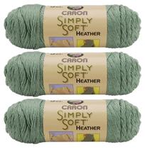 Hilo Caron Simply Soft Heather Woodland Paquete de 3, 142 g