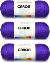 Hilo Caron Simply Soft Paquete de 3, 510 g Acrílico Medio