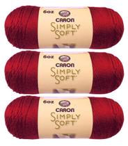 Hilo Caron Simply Soft Paquete de 3 510g Peso Medio 4 Hilo Caron Simply Soft Paquete de 3 510g Peso Medio 4