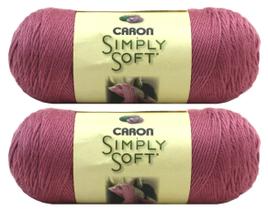Hilo Caron Simply Soft Solids Paquete de 2 (BlackBerry)