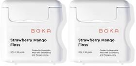 Hilo Dental Boka Sabor Fresa Mango 27m Encerado Paquete de 2 Hilo Dental Boka Sabor Fresa Mango 27m Encerado Paquete de 2
