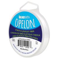Hilo Elástico Opelon The Beadsmith 0,7 mm 25 m Blanco