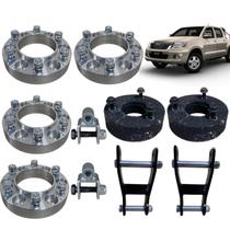 Hilux 05/15 Kit Lift + Jumelo Regulável +4 Espaçadores 32mm