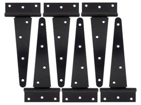 Hinge HLMOptimo Optimo Heavy Duty T Hinge Tee T Strap preta (6 unidades)