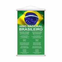 Hino Nacional Brasileiro Banner Escolar Pedagógico Grande - Plimshop