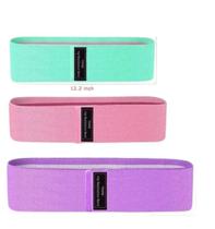 Hip Band Kit 3 Faixas Elasticas Gluteos Pernas Bumbum KIT 3 LARGOS