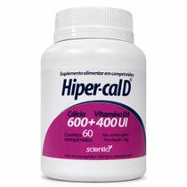 Hiper-cal d cálcio 600mg vitamina d3 400ui saúde óssea