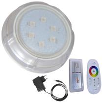 Hiper LED Piscina 9W RGB Policarbonato + Controle E Fonte 1A Hiper LED Piscina 9W RGB Policarbonato + Controle E Fonte 1A