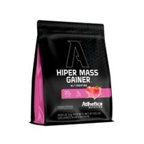 Hiper Mass Gainer W/ Creatine (3kg) - nova embalagem - Morango - Atlhetica Nutrition