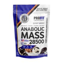 Hipercalórico Anabolic Mass 28500 3kg Profit Laboratórios Ganho de Massa Muscular e Peso