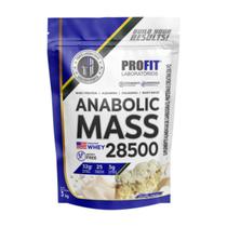 Hipercalórico Anabolic Mass 28500 3kg Profit Laboratórios Ganho de Massa Muscular e Peso